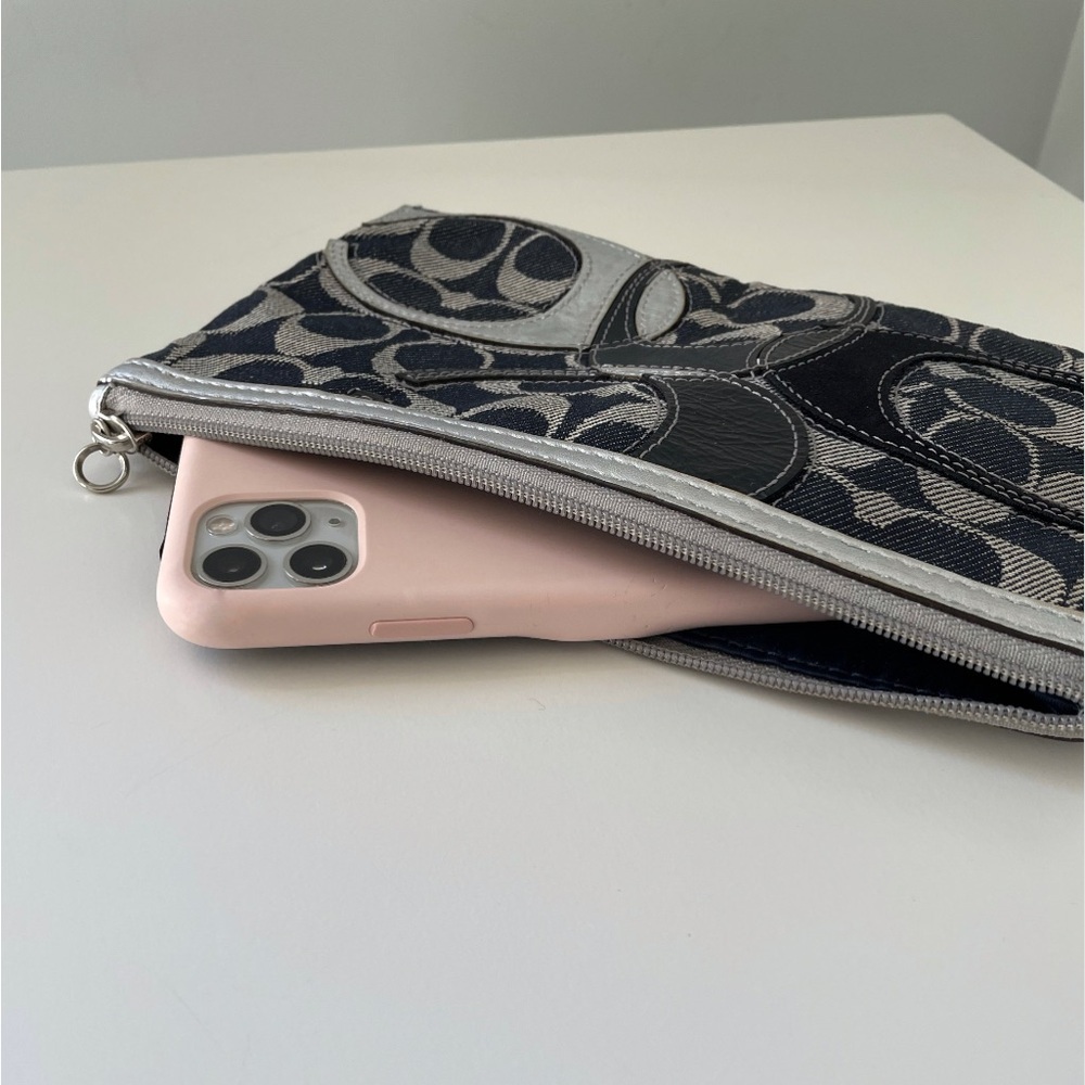 Coach Denim Pouch | Wristlet Mini Bag - Picture 10 of 15